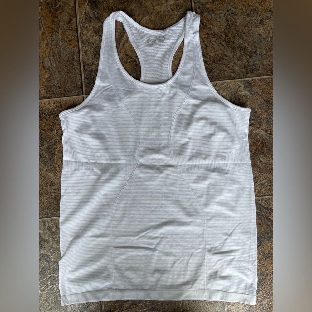 Zyia Active Racerback Tank- White, Women’s Size XL